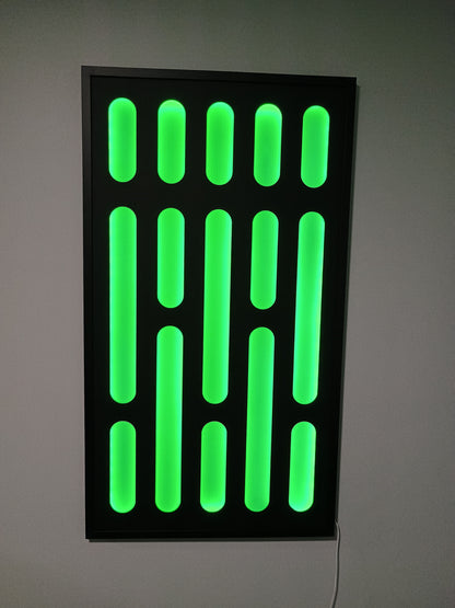 Lighted Death Star Panel, Galactic Fab, Version II