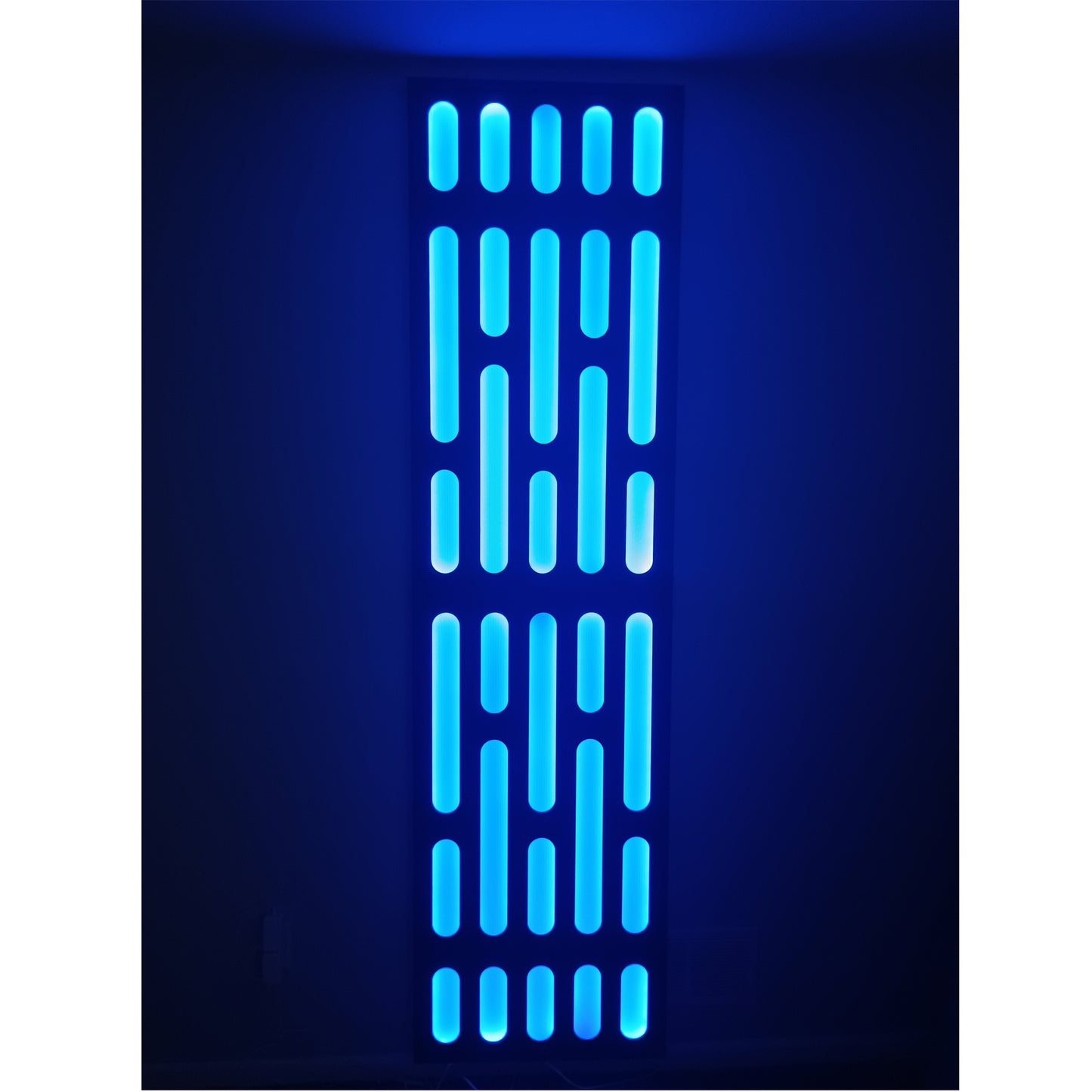 Full Size Lighted Death Star Panel, Galactic Fab, Version II, 90-3/8" x 24-1/8"