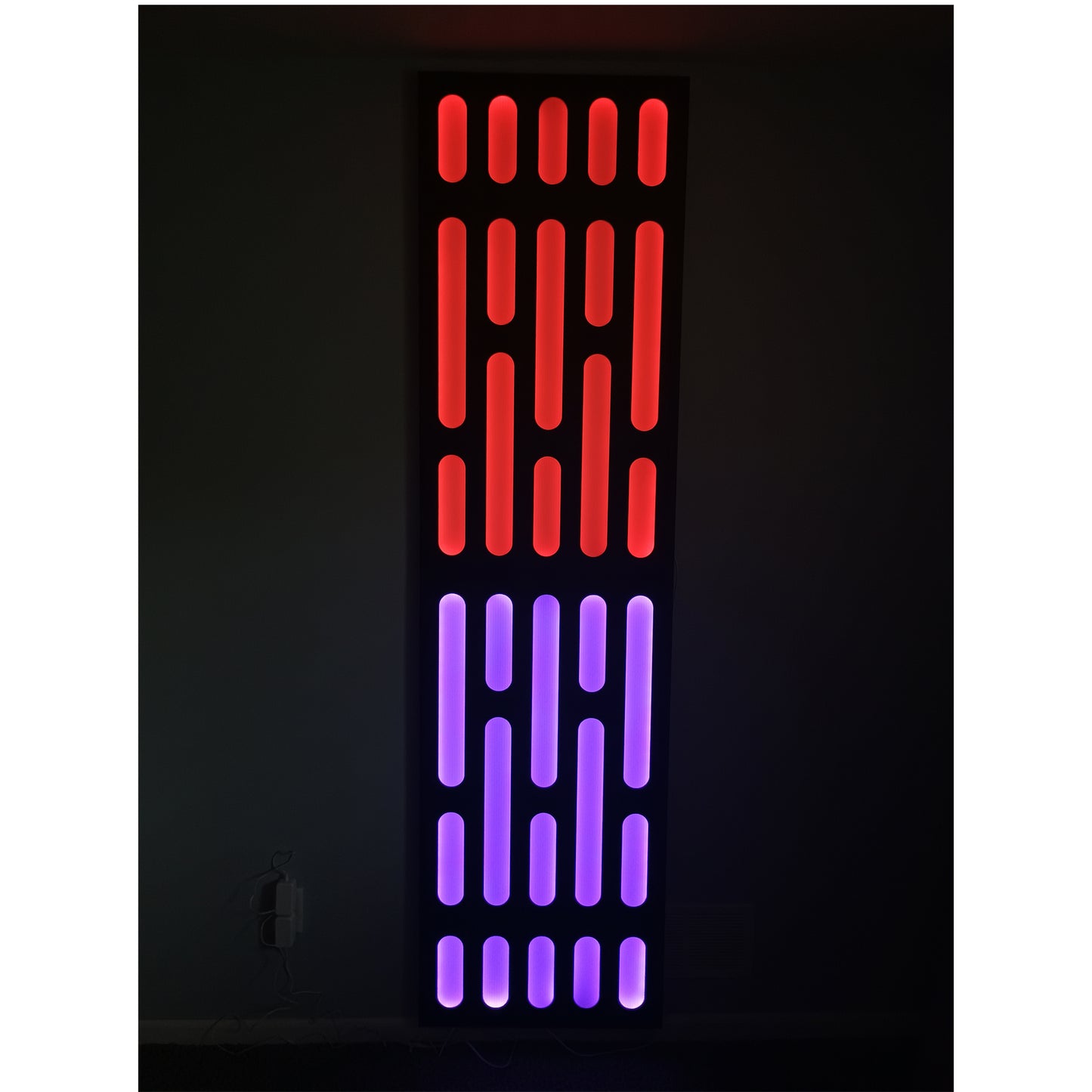 Full Size Lighted Death Star Panel, Galactic Fab, Version II, 90-3/8" x 24-1/8"