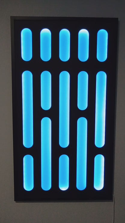 Lighted Death Star Panel, Galactic Fab, Version II